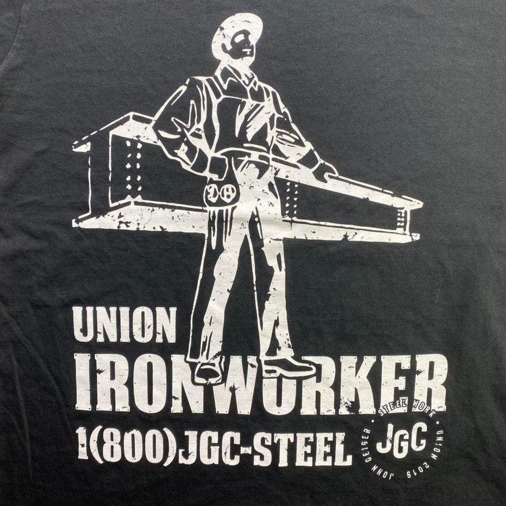 John Geiger iron‎ worker shirt   Steel work union 2019
